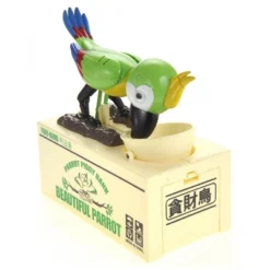 Insten Parrot Piggy Bank Robotic Coin Munching Toy Money Box, Green, 6.6x6.5 Inches -Child Furniture Shop GUEST a53d7341 25ad 4fd6 9fb3 5fce180b8f83