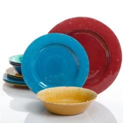 Gibson Studio California Mauna 12 Piece Assorted Crackle Decal Melamine Dinnerware Set 28 Gibson Studio California Mauna 12 Piece Assorted Crackle Decal Melamine Dinnerware Set -Child Furniture Shop GUEST a6fcb5a8 20f1 4b35 89fd 352033b510c1