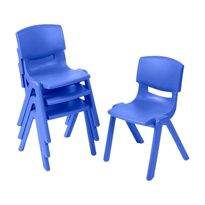 ECR4Kids Plastic School Stack Chair For Indoors And Outdoors, 14in Seat Height, 4-Pack 11 ECR4Kids Plastic School Stack Chair For Indoors And Outdoors, 14in Seat Height, 4-Pack - Image 9