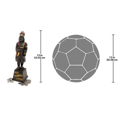 Design Toscano Cigar Store Indian Foundry Iron Folk Art Bank 3 Design Toscano Cigar Store Indian Foundry Iron Folk Art Bank