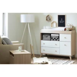 Yodi 2 Drawer Nightstand Soft Elm/White - South Shore -Child Furniture Shop GUEST a9755bae 4bbf 4c96 bef8 1f628cfd7501