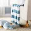 Chenille Stripe Baby Blanket - Blue And White Stripe - Cloud Island™ -Child Furniture Shop GUEST aaf8e6d9 f2d6 4828 8f9f a89453e38008
