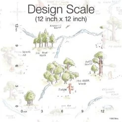 Winnie The Pooh 100 Acre Wood Map Peel And Stick Wallpaper - RoomMates -Child Furniture Shop GUEST ad4971f9 0381 4536 b5b2 47299cf77ec3
