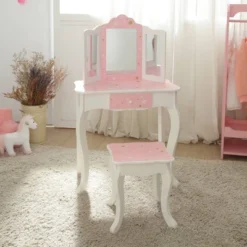 Fashion Twinkle Star Gisele Play Vanity Set Pink/White - Teamson Kids -Child Furniture Shop GUEST b0d417e6 25d8 464c a394 7bd914ebaf1c