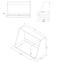 Interface Wall Mount Desk Pure White - South Shore -Child Furniture Shop GUEST b4b22bb0 65b9 44ab a158 93e717c206bc 1
