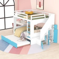 Full Over Full Bunk Bed With Trundle, Stairs, Ladders And Storage Cabinet-ModernLuxe -Child Furniture Shop GUEST b522b930 ba80 436c 8ecc 7831bebad229