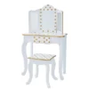 Fashion Polka Dot Gisele Play Vanity Set With Led Mirror White/Gold - Teamson Kids -Child Furniture Shop GUEST b915d45f a4b3 4b08 94fc e2d759ab9ce6
