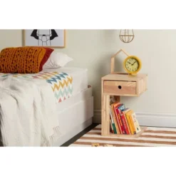 Sweedi Solid Wood 1 Drawer Nightstand Natural Wood - South Shore -Child Furniture Shop GUEST b9d277ae 05fe 4c22 81c3 34110692746c