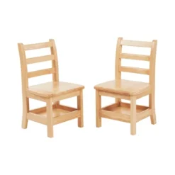 ECR4Kids Three Rung Ladderback Chairs With Storage, 2-Pack - Natural -Child Furniture Shop GUEST bab24b9a 16ca 4f16 b7e0 0e30320dba33