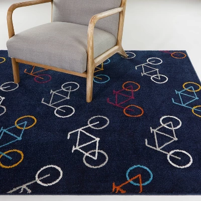 Bike Kids' Rug - Balta Rugs 3 Bike Kids' Rug - Balta Rugs