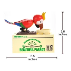 Insten Parrot Piggy Bank Robotic Coin Munching Toy Money Box, Red, 6.6x6.5 Inches 13 Insten Parrot Piggy Bank Robotic Coin Munching Toy Money Box, Red, 6.6x6.5 Inches -Child Furniture Shop GUEST bcd274c7 3831 4d49 a27b 9b46dffac7d0