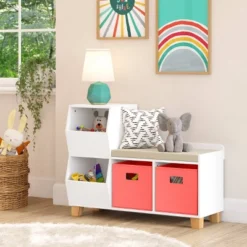 Kids' Catch-All Storage Bench White - RiverRidge Home -Child Furniture Shop GUEST be10c56d 1d04 409f 8207 9a8eb6452acb