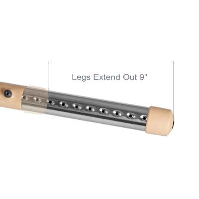 Emma And Oliver 45" Round Natural Plastic Height Adjustable Activity Table - School Table For 4 6 Emma And Oliver 45" Round Natural Plastic Height Adjustable Activity Table - School Table For 4 - Image 4