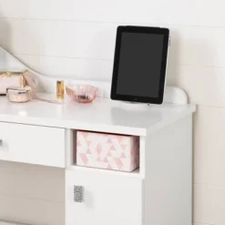 Tiara Makeup Desk Pure White - South Shore -Child Furniture Shop GUEST c1981a5b 7efb 4c37 aff9 f26f2d39460e