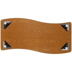 Flash Furniture 26"W X 60"L Rectangle Wave Flexible Collaborative Thermal Laminate Activity Table - Height Adjustable Short Legs -Child Furniture Shop GUEST c1a90ce1 c2cf 47c2 b2fc f29111c4537b