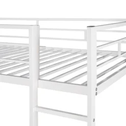 Twin Metal Loft Bed With 2 Shelves And Desk - ModernLuxe -Child Furniture Shop GUEST c47a7f3b 0910 48ee 84cc c2ae87cb36e1