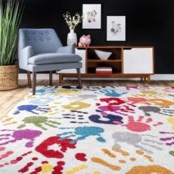 NuLOOM Pinkie Handprint Kids Area Rug -Child Furniture Shop GUEST c6dad28b 0bce 4863 8133 5a2b7156e791