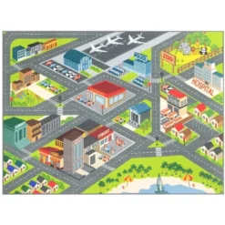 KC CUBS Boy & Girl Kids City Road Car Vehicle Traffic Educational Learning & Game Play Non Slip Nursery Bedroom Classroom Rug Carpet -Child Furniture Shop GUEST c76ee257 193c 4832 a0e7 48187baf6e72