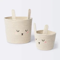 Coiled Rope Forest Animal Medium Round Storage Basket - Rabbit - Cloud Island™ -Child Furniture Shop GUEST c93a41de 0032 48a6 9605 f8e891eac77f