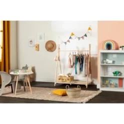Sweedi Scandinavian Kids' Clothes Rack Natural Wood - South Shore -Child Furniture Shop GUEST cb71c182 07bd 4dab a471 9a9ca47cd877