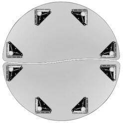 Emma And Oliver 2 Piece 47.5" Circle Collaborative Grey Kids Adjustable Activity Table Set -Child Furniture Shop GUEST ccb5ec89 ccab 42ac 99bd 83093ceccee2