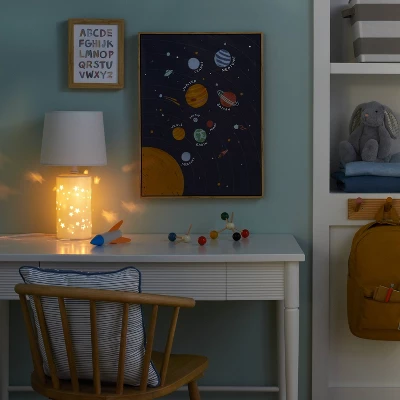 2-in-1 Starry Kids' Table Lamp White - Pillowfort™ 6 2-in-1 Starry Kids' Table Lamp White - Pillowfort™ - Image 4