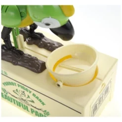 Insten Parrot Piggy Bank Robotic Coin Munching Toy Money Box, Green, 6.6x6.5 Inches -Child Furniture Shop GUEST cffc3148 05be 40a0 a45d f6150bfe06a3