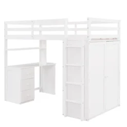 Twin Size Loft Bed With Drawers, Desk And Wardrobe-ModernLuxe 14 Twin Size Loft Bed With Drawers, Desk And Wardrobe-ModernLuxe -Child Furniture Shop GUEST d2260dea cbe9 4ae2 825b 255a384ed8a0