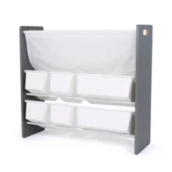 Read N Play 6 Bin Organizer & 2 Tier Bookrack White - Humble Crew 8 Read N Play 6 Bin Organizer & 2 Tier Bookrack White - Humble Crew -Child Furniture Shop GUEST d2e4467e 48b1 40c3 a230 39676e00949c