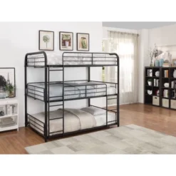 Full Cairo Triple Bunk Bed Sandy Black - Acme Furniture -Child Furniture Shop GUEST d335e826 3687 436f ae34 d029e42c14ca