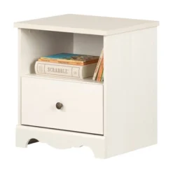 Lyara 1 Drawer Nightstand White Wash - South Shore -Child Furniture Shop GUEST d353886b 1538 46ad a659 f3c2f28bf261
