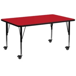 Flash Furniture Mobile 30''W X 72''L Rectangular HP Laminate Activity Table - Height Adjustable Short Legs -Child Furniture Shop GUEST d60e9c5b b3e3 4ab3 9a33 afb16166dae0