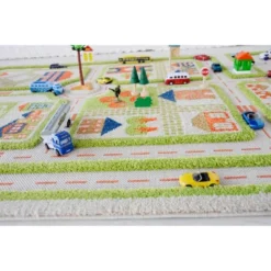 52.5"x71" Traffic Green 3D Play Rug - IVI -Child Furniture Shop GUEST d6f19610 96fa 4e30 94f9 1235a5360964