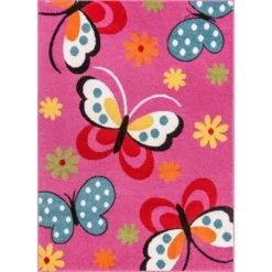 Well Woven Modern Daisy Butterflies Bright Kids Room Carpet Soft Durable Pink Area Rug 21 Well Woven Modern Daisy Butterflies Bright Kids Room Carpet Soft Durable Pink Area Rug -Child Furniture Shop GUEST d9036de9 5e67 4960 aa3d a9f1408e3417