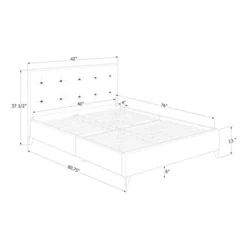 Twin Fusion Complete Upholstered Bed Medium Gray - South Shore -Child Furniture Shop GUEST d9a8f60c 4903 4f39 a53c 88433f752809