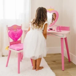 Princess Vanity Table And Chair Set - WildKin -Child Furniture Shop GUEST dabd872e 2dfd 4f68 8dcb c29a800ce6f6