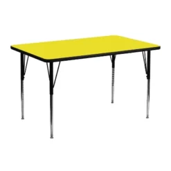 Emma And Oliver 24x48 Rectangle HP Laminate Adjustable Activity Table -Child Furniture Shop GUEST e32a4fd0 83ae 4d03 b8c2 82da6c9aca48
