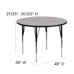 Flash Furniture 48'' Round Thermal Laminate Activity Table - Standard Height Adjustable Legs 15 Flash Furniture 48'' Round Thermal Laminate Activity Table - Standard Height Adjustable Legs -Child Furniture Shop GUEST e45228bd 954b 4fd4 81e2 19cb8dd11db7