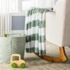 Chenille Stripe Baby Blanket - Green And White Stripe - Cloud Island™ -Child Furniture Shop GUEST e513e7a2 fd28 43f0 b5cb 246d54d0a6a9