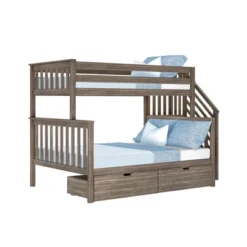 Max & Lily Twin Over Full Staircase Bunk Bed With Storage Drawers -Child Furniture Shop GUEST e6ad36f4 b7e7 4953 8ab2 3955abeda64a