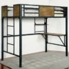 Twin Navii Industrial Loft Bed Black - HOMES: Inside + Out 2 Twin Navii Industrial Loft Bed Black - HOMES: Inside + Out -Child Furniture Shop GUEST ec6c0e1d 9eb8 4f73 a1df f004cc247df7