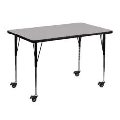 Flash Furniture Mobile 30''W X 48''L Rectangular Thermal Laminate Activity Table - Standard Height Adjustable Legs -Child Furniture Shop GUEST ee548af2 60d4 4bae ae6d 71b9847a7caf