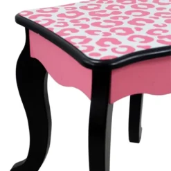 Fashion Leopard Prints Gisele Play Wooden Vanity Set Pink / Black - Teamson Kids 18 Fashion Leopard Prints Gisele Play Wooden Vanity Set Pink / Black - Teamson Kids -Child Furniture Shop GUEST f050d564 4cd2 4618 9bbe dede3daf9263