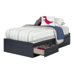 Twin Ulysses Mates Bed With 3 Drawers Blueberry - South Shore -Child Furniture Shop GUEST f1f29c29 a6f9 49d8 bfca 2a94b3f9475e