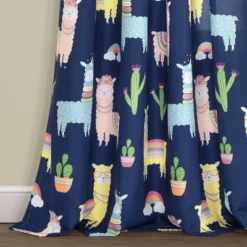 52"x84" Make A Wish Southwest Llama Cactus Window Curtain Panels Set - Lush Décor -Child Furniture Shop GUEST f29e67f3 a97e 459f 906a 04bb19b32070