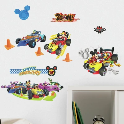 RoomMates Disney Mickey Mouse & Friends Mickey And The Roadster Racers Peel And Stick Wall Decals 4 RoomMates Disney Mickey Mouse & Friends Mickey And The Roadster Racers Peel And Stick Wall Decals - Image 2
