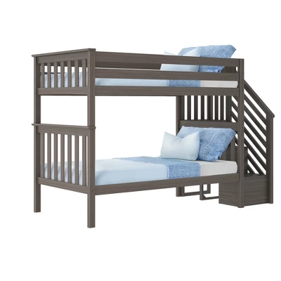 Max & Lily Twin Over Twin Staircase Bunk Bed 9 Max & Lily Twin Over Twin Staircase Bunk Bed - Image 7