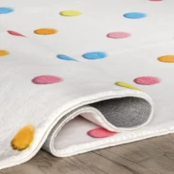 NuLOOM Ilse Colorful Dots Machine Washable Kids Area Rug -Child Furniture Shop GUEST f78e1c59 0151 43b4 8b65 fc5d151d74a5