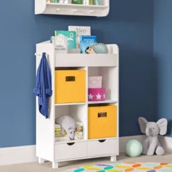 Kids' Book Nook Cubby Storage Cabinet With Bookrack - RiverRidge Home -Child Furniture Shop GUEST fda9b03e b864 42a5 9664 6b841f3f648f