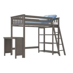 Max & Lily Twin High Loft Bed With Bookcase And Desk -Child Furniture Shop GUEST fe0a6b43 925c 4ed2 933a bd66cd1686b9
